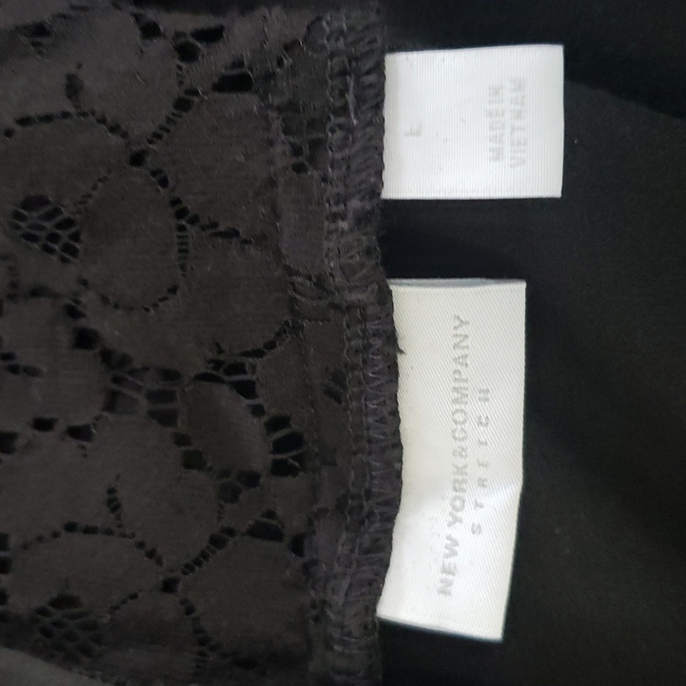 NY & Co Black Lace Sleeve Dress. SIZE Large - Picture 8 of 8
